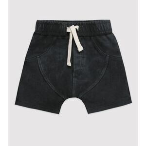 Minikid Gray Anthracite Charcoal Marmo Biker Paneled Shorts Size 12-18 Months